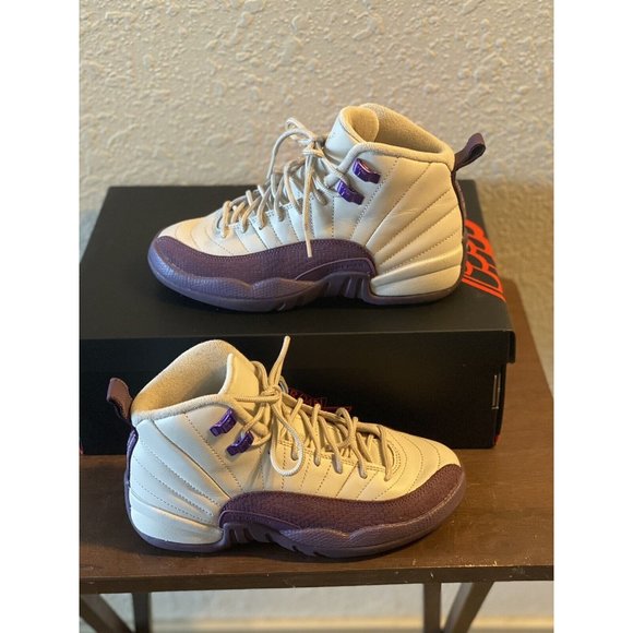 Air Jordan 12 Retro GS Pro Purple Desert Sand 510815-001 Youth Size 4.5Y No‎ Box - Picture 3 of 5